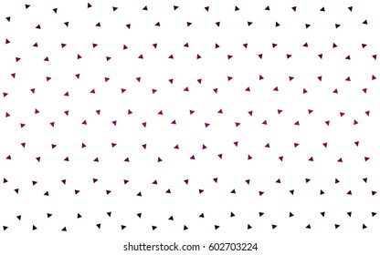 Dark Pink vector abstract colorful background, which consist of triangles. Pattern with colored triangles on white background.
