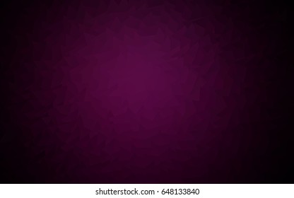 Dark Pink vector abstract colorful background, which consist of triangles. Pattern with colored triangles on white background.