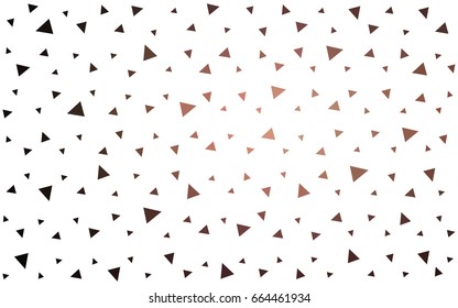 Dark Pink vector abstract colorful background, which consist of triangles. Pattern with colored triangles on white background.