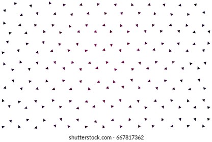 Dark Pink vector abstract colorful background, which consist of triangles. Pattern with colored triangles on white background.