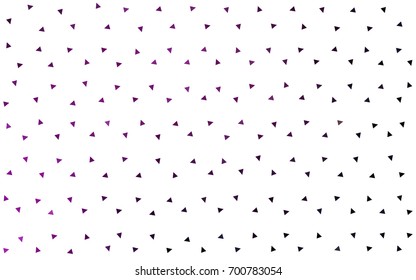 Dark Pink vector abstract colorful background, which consist of triangles. Pattern with colored triangles on white background.