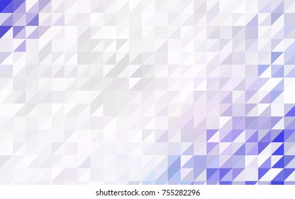 Dark Pink vector abstract colorful background, which consist of triangles. Pattern with colored triangles on white background.