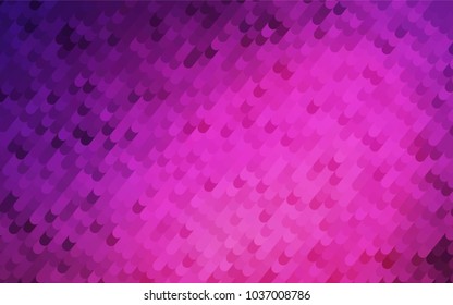 Dark Pink vector abstract curved background. Creative illustration in halftone arched style with gradient. The polygonal design can be used for your web site.