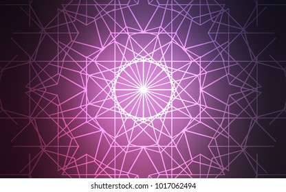 Dark Pink vector abstract doodle wallpaper. Decorative shining childish illustration with doodles on abstract template. The textured pattern can be used for website.