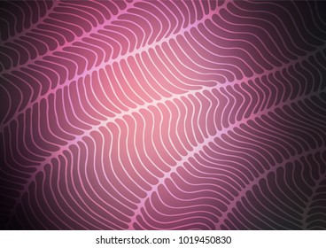 Dark Pink vector abstract doodle template. A vague abstract illustration with doodles in Indian style. Hand painted design for web, leaflet, textile.