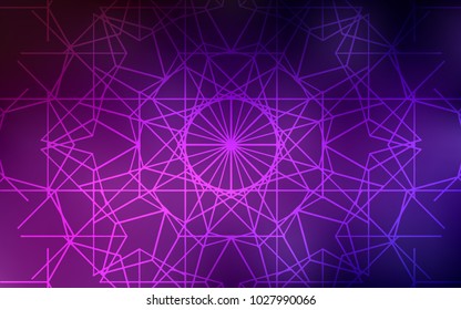 Dark Pink vector abstract doodle background. Modern geometrical abstract illustration with doodles drawn by child. The pattern can be used for wallpapers and coloring books.