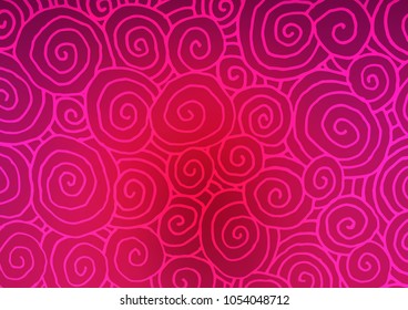 Dark Pink vector abstract doodle pattern. An elegant bright illustration with lines in Natural style. Brand-new style for your business design.
