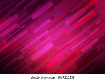 Dark Pink vector abstract doodle pattern. Creative illustration in blurred style with doodles and Zen tangles. The completely new template can be used for your brand book.