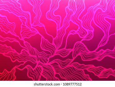 Dark Pink vector abstract doodle pattern. Brand-new colored illustration in blurry style with doodles. The pattern can be used for wallpapers and coloring books.