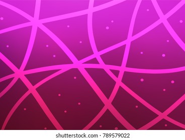 Dark Pink vector abstract doodle texture. Colorful abstract illustration with lines in Asian style. Brand-new design for your business.
