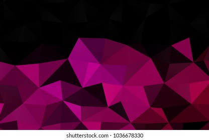Dark Pink vector abstract mosaic background. Brand-new colored illustration in blurry style with gradient. The completely new template can be used for your brand book.