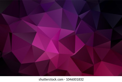Dark Pink vector abstract mosaic pattern. An elegant bright illustration with gradient. A new texture for your design.
