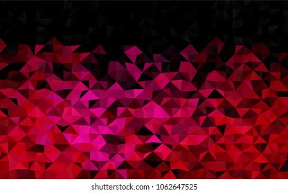 Dark Pink vector abstract mosaic background. A completely new color illustration in a vague style. The textured pattern can be used for background.