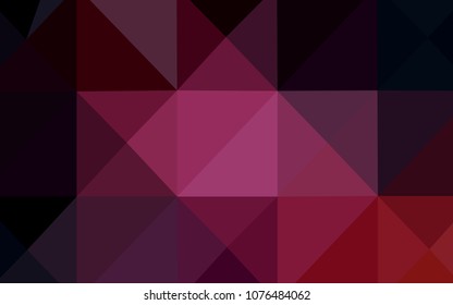 Dark Pink vector abstract mosaic backdrop. A completely new color illustration in a  polygonal style. Brand-new style for your business design.
