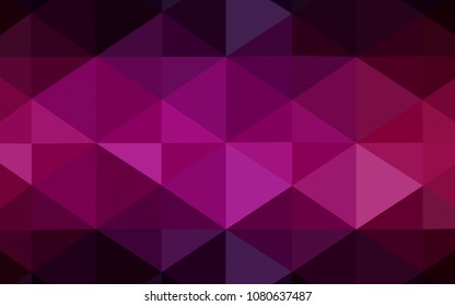 Dark Pink vector abstract mosaic pattern. Modern geometrical abstract illustration with gradient. Textured pattern can be used for background.