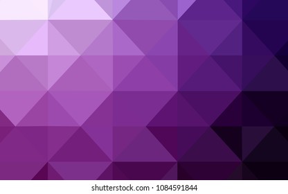 Dark Pink vector abstract mosaic backdrop. Glitter abstract illustration with an elegant triangles. Polygonal design for your web site.