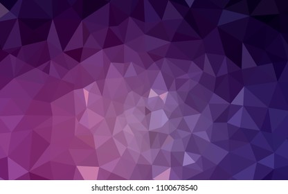 Dark Pink vector abstract mosaic backdrop. A completely new color illustration in a polygonal style. Best triangular design for your business.