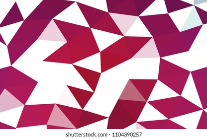 Dark Pink vector abstract mosaic abstract mosaic. Brand new colored illustration in blurry style with gradient. The completely new template can be used for your brand book.