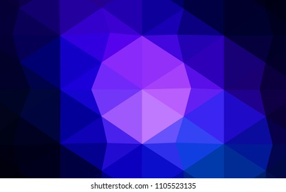 Dark Pink vector abstract mosaic background. Shining colored illustration in a new style. A completely new design for your business.