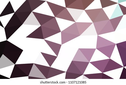 Dark Pink vector abstract mosaic abstract mosaic. Creative geometric illustration in Origami style with gradient. The completely new template can be used for your brand book.