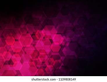 Dark Pink vector abstract mosaic pattern. Modern geometrical abstract illustration with gradient. The completely new template can be used for your brand book.