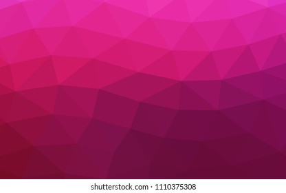 Dark Pink vector abstract mosaic abstract mosaic. A vague abstract illustration with gradient. A new texture for your design.