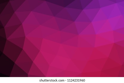 Dark Pink vector abstract mosaic abstract mosaic. Colorful illustration in abstract style with gradient. A completely new design for your business.