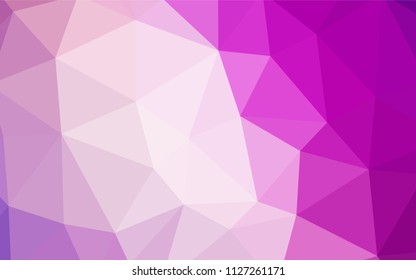 Dark Pink vector abstract mosaic pattern. Modern abstract illustration with triangles. A new texture for your web site.