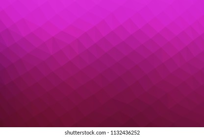 Dark Pink vector abstract mosaic background. A vague abstract illustration with gradient. Brand new design for your business.