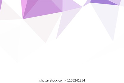 Dark Pink vector abstract mosaic pattern. A completely new color illustration in a polygonal style. Pattern for a brand book's backdrop.