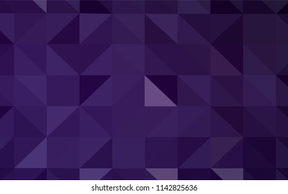 Dark Pink vector abstract mosaic pattern. Glitter abstract illustration with an elegant triangles. New template for your brand book.