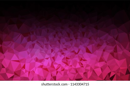 Dark Pink vector abstract mosaic background. Shining colored illustration in a Brand new style. The polygonal design can be used for your web site.
