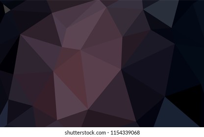 Dark Pink vector abstract mosaic pattern. Colorful illustration in abstract style with triangles. A completely new design for your leaflet.