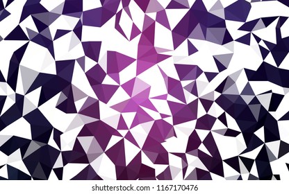 Dark Pink vector abstract mosaic backdrop. Elegant bright polygonal illustration with gradient. Polygonal design for your web site.