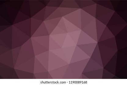 Dark Pink vector abstract mosaic background. Glitter abstract illustration with an elegant design. The polygonal design can be used for your web site.