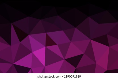 Dark Pink vector abstract mosaic pattern. Modern geometrical abstract illustration with gradient. A new texture for your design.
