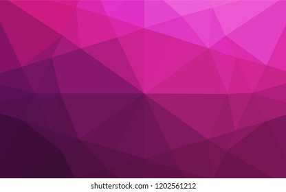 Dark Pink vector abstract mosaic backdrop. Creative illustration in halftone style with gradient. A completely new design for your business.