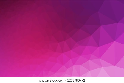 Dark Pink vector abstract mosaic background. Creative illustration in halftone style with gradient. Brand new style for your business design.