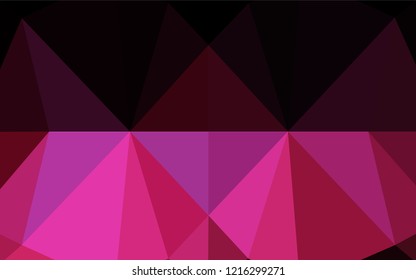 Dark Pink vector abstract mosaic background. Brand new colored illustration in blurry style with gradient. The template can be used as a background for cell phones.