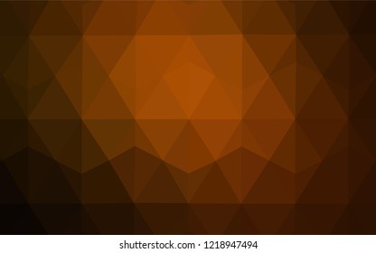 Dark Pink vector abstract mosaic pattern. Triangular geometric sample with gradient.  New template for your brand book.