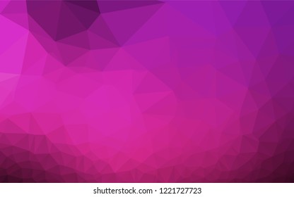 Dark Pink vector abstract mosaic pattern. Modern geometrical abstract illustration with gradient. The textured pattern can be used for background.