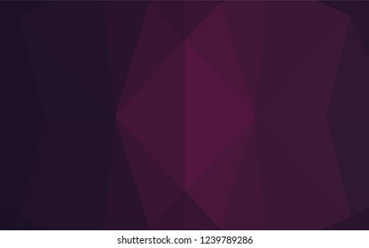 Dark Pink vector abstract mosaic background. Colorful abstract illustration with gradient. The template can be used as a background for cell phones.