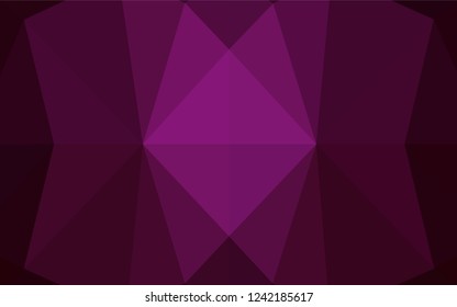 Dark Pink vector abstract mosaic backdrop. Modern geometrical abstract illustration with gradient. The elegant pattern can be used as part of a brand book.