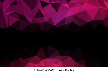 Dark Pink vector abstract mosaic background. Brand new colored illustration in blurry style with gradient. A completely new design for your business.