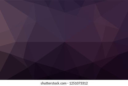 Dark Pink vector abstract mosaic background. A sample with polygonal shapes. The polygonal design can be used for your web site.