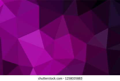 Dark Pink vector abstract mosaic pattern. Colorful illustration in polygonal style with gradient. New template for your brand book.