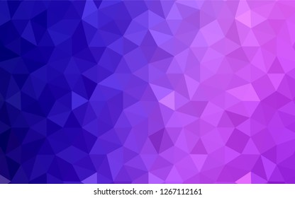 Dark Pink vector abstract mosaic backdrop. Elegant bright polygonal illustration with gradient. Textured pattern for your backgrounds.