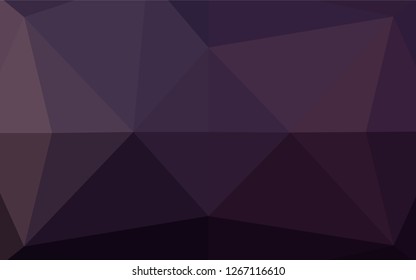 Dark Pink vector abstract mosaic pattern. Geometric illustration in Origami style with gradient.  A new texture for your design.