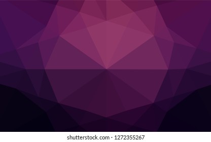 Dark Pink vector abstract mosaic backdrop. A vague abstract illustration with gradient. Brand new style for your business design.