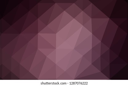 Dark Pink vector abstract mosaic pattern. Geometric illustration in Origami style with gradient. Elegant pattern for a brand book.